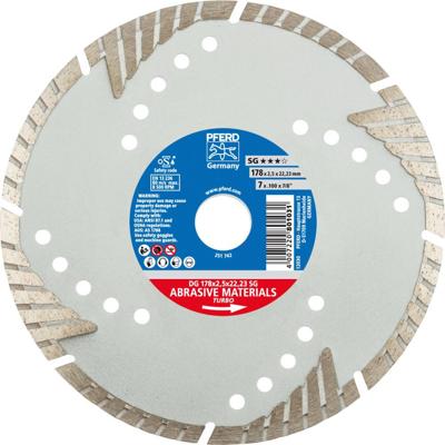PFERD TOOLS 68000023 Dg Sg Diamanten doorslijpschijf Diameter 178 mm Boordiameter 22.23 mm 1 stuk(s)