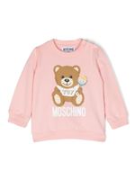 Moschino Kids sweat à imprimé Teddy Bear - Rose