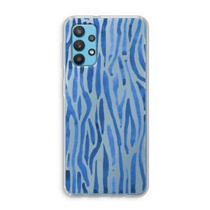 Blauwe nerven: Samsung Galaxy A32 4G Transparant Hoesje