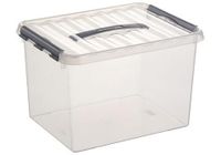 Sunware Q-line box 22 liter transp/metaal
