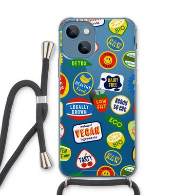 Fruitsticker: iPhone 13 Transparant Hoesje met koord