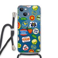 Fruitsticker: iPhone 13 Transparant Hoesje met koord