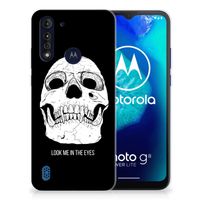 Silicone Back Case Motorola Moto G8 Power Lite Skull Eyes