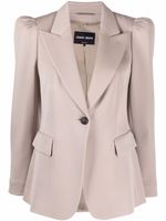Giorgio Armani blazer cintré à épaulettes - Tons neutres