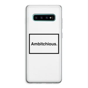 Ambitchious: Samsung Galaxy S10 Plus Transparant Hoesje