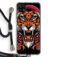 Tiger and Rattlesnakes: Samsung Galaxy A22 5G Transparant Hoesje met koord