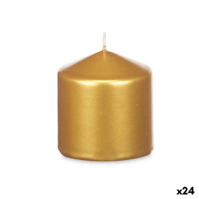 Kaars Acorde Gouden 7 x 7,5 x 7 cm (24 Stuks)