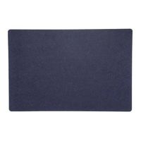 Rechthoekige placemat met ronde hoeken polyester navy blauw 30 x 45 cm - Placemats - thumbnail