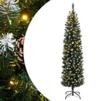 VidaXL Kunstkerstboom smal met 300 led's 180 cm