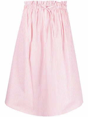 Woolrich chemise rayée en popeline - Bleu