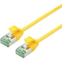 roline recycled material RJ45 (cross) Netwerkkabel Aansluitkabel CAT 6A U/FTP 0.3 m Geel