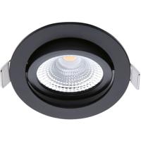 EcoDim LED Inbouwspot IP54 Dimbaar 5W Warm Wit 2700K Mat Zwart