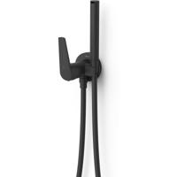 Bidetkraan met handdouche Tres Fuji | Opbouw | Mengkraan | 1-hendel | Rond | Zwart mat