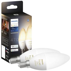 Philips Lighting Hue LED-lamp (uitbreiding) 871951435673300 Energielabel: G (A - G) Hue White Amb. Doppelpack E14 2x470lm E14 5.2 W Warmwit tot koudwit