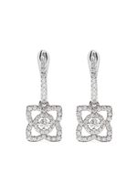 De Beers Jewellers puces d'oreilles Enchanted Lotus en or blanc 18ct et diamants - Argent