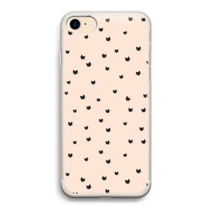 Kleine kattenkopjes: iPhone 7 Transparant Hoesje