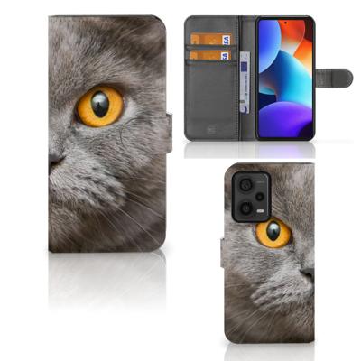 Telefoonhoesje | Met pasjeshouder | Xiaomi Redmi Note 12 Pro Plus Britse Korthaar