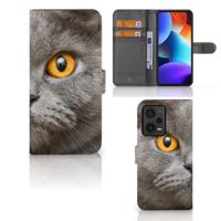 Telefoonhoesje | Met pasjeshouder | Xiaomi Redmi Note 12 Pro Plus Britse Korthaar