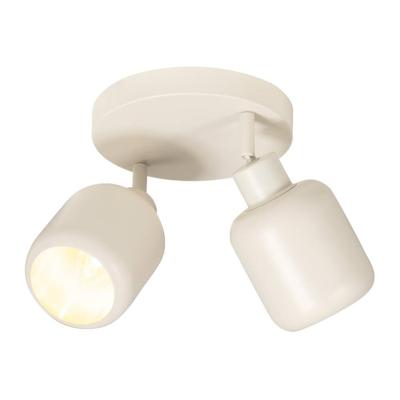 Leen Bakker - 2-spot Mosi E14 - - Ø11x24 Cm - Metaal - Beige