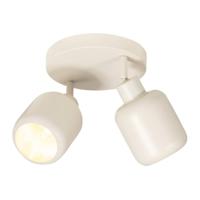 Leen Bakker - 2-spot Mosi E14 - - Ø11x24 Cm - Metaal - Beige