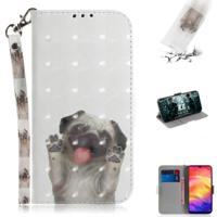 3D gekleurde tekening horizontale Flip lederen draagtas met houder & kaartsleuven & portemonnee voor Huawei P30 (PUG) 3D gekleurde tekening horizontale Flip lederen draagtas met houder & kaartsleuven & portemonnee voor Huawei P30 (PUG)