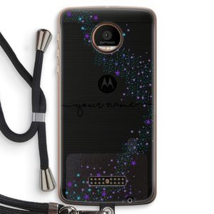 Sterren: Motorola Moto Z Force Transparant Hoesje met koord