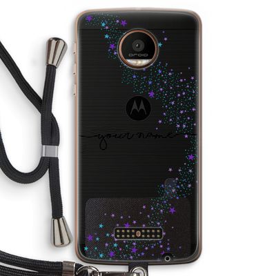 Sterren: Motorola Moto Z Force Transparant Hoesje met koord