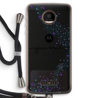 Sterren: Motorola Moto Z Force Transparant Hoesje met koord