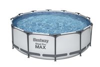 Bestway - Steel Pro MAX - Opzetzwembad inclusief filterpomp en zwembadtrap - 366x100 cm - Rond - thumbnail