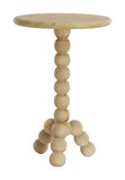 Light & Living Ronde Bijzettafel 'Veglio' Mangohout, kleur Naturel