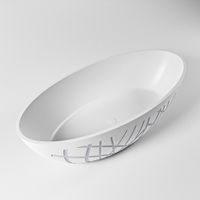 Vrijstaand bad Mondiaz Holm Design | 180x85 cm | Solid surface | Ovaal | Cale