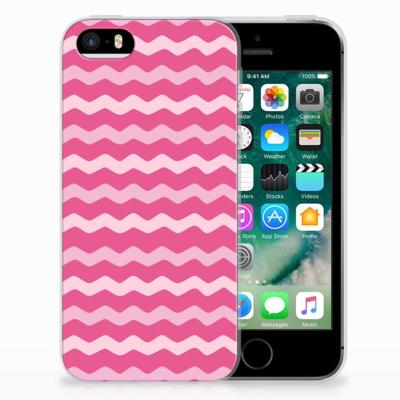 Apple iPhone SE | 5S | TPU bumper | Waves Pink