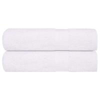 VidaXL Handdoeken 2 st 50x100 cm 360 g/m² 100% katoen wit VidaXL Handdoeken 2 st 50x100 cm 360 g/m² 100% katoen wit