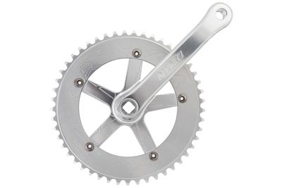 Affinity Pro 165mm 144 BCD 49T Crankstel met Trapas - Zilver Affinity Pro 165mm 144 BCD 49T Crankstel met Trapas - Zilver