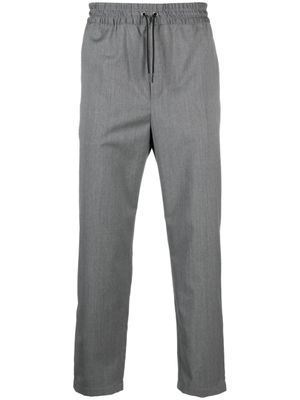 Maison Kitsuné pantalon à lien de resserrage - Gris