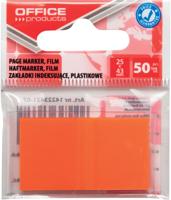 OFFICE products index, 25 x 43 mm, ophangzakje van 50 tabs, oranje