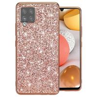 Glitter Series Samsung Galaxy A42 5G Hybrid Case - Rose Gold - thumbnail