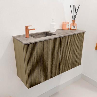 Toiletmeubel Mondiaz Joya Dlux | 70 cm | Meubelkleur Dusk | Faye wastafel Oza Wasbak Links | 1 kraangat