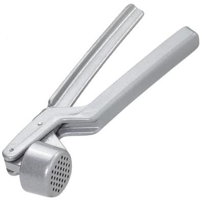 Westmark Knoflookpers - zilver - aluminium - 16 cm - keuken gerei - met nauwkeurig gefreesde kom en