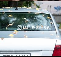 Gepersonaliseerde auto sticker Instagram Naam Gepersonaliseerde auto sticker Instagram Naam