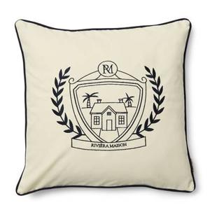 Riviera Maison - Laglio Pillow Cover 50x50 - Wit