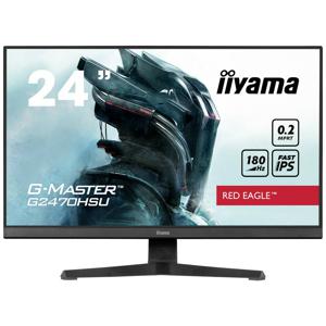 Iiyama G-MASTER Red Eagle G2470HSU-B6 Gaming monitor Energielabel E (A - G) 60.5 cm (23.8 inch) 1920 x 1080 Pixel 16:9 0.2 ms HDMI, DisplayPort, Hoofdtelefoon