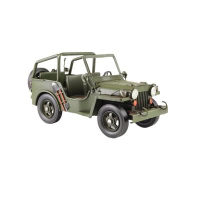 A TIN MODEL OF A WILLYS MB ARMY JEEP