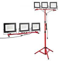VEVOR LED-bouwspot met statief, driekoppige werklamp, 21000LM, 6000-6500K