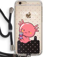 Love You A Lotl: iPhone 6 PLUS / 6S PLUS Transparant Hoesje met koord
