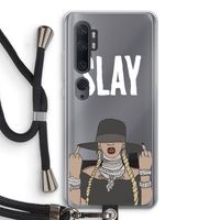 Slay All Day: Xiaomi Mi Note 10 Pro Transparant Hoesje met koord