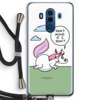 Unicorn: Huawei Mate 10 Pro Transparant Hoesje met koord