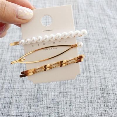 Mode sieraden haarspelden clips verguld vrouwen parel haar clips bruids hoofdtooi (7)