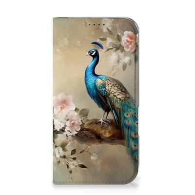 Smartphone hoesje voor iPhone 16 Vintage Pauwen Smartphone hoesje voor iPhone 16 Vintage Pauwen