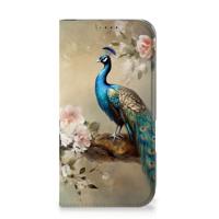 Smartphone hoesje voor iPhone 16 Vintage Pauwen